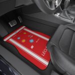 Charles Leclerc Ferrari car mats inspired by 2026 race suit design