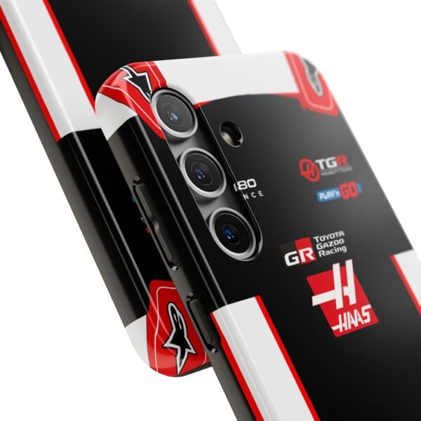 Close-up (16) Esteban Ocon 2026 Haas F1 Race Suit Inspired Phone Case