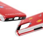 Lewis Hamilton 2026 race suit inspired phone case design