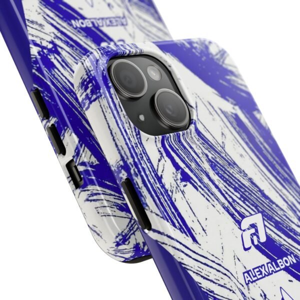 Close-up, iPhone 15 Alex Albon Williams F1 2026 Test Livery Inspired Phone Case