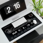 McLaren 2025 Constructors Championship desk mat with MCL39 car