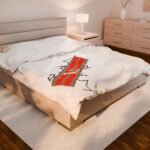 Hulkenberg throw blanket inspired by Nico Hülkenberg 2026 F1 helmet