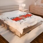 Hulkenberg throw blanket inspired by Nico Hülkenberg 2026 F1 helmet