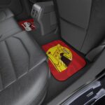 Lewis Hamilton Ferrari car mats inspired by 2026 race suit design