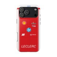 Charles Leclerc 2026 race suit inspired phone case design