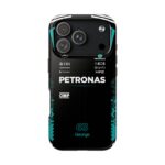 George Russell phone case inspired by 2026 race suit