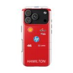 Lewis Hamilton 2026 race suit inspired phone case design