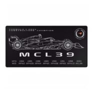 McLaren 2025 Constructors Championship desk mat with MCL39 car
