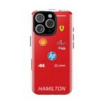 Lewis Hamilton 2026 race suit inspired phone case design