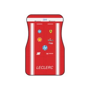 Charles Leclerc Ferrari car mats inspired by 2026 race suit design