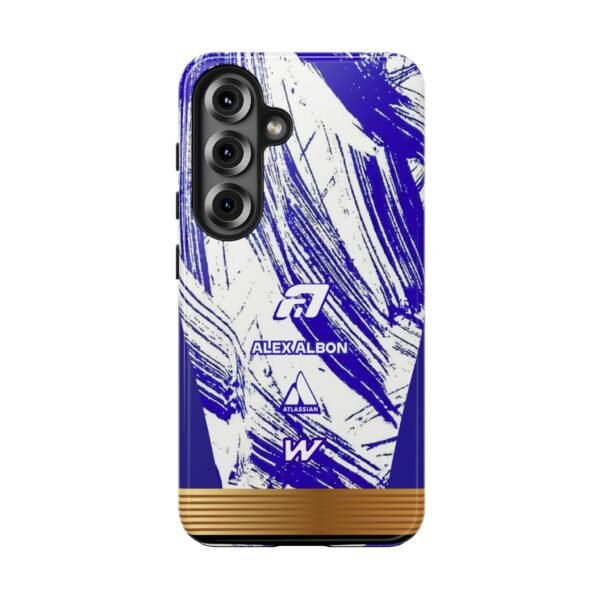 Front, Samsung Galaxy S25 Alex Albon Williams F1 2026 Test Livery Inspired Phone Case