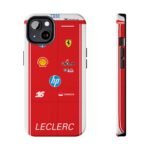Charles Leclerc 2026 race suit inspired phone case design