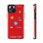Lewis Hamilton 2026 race suit inspired phone case design