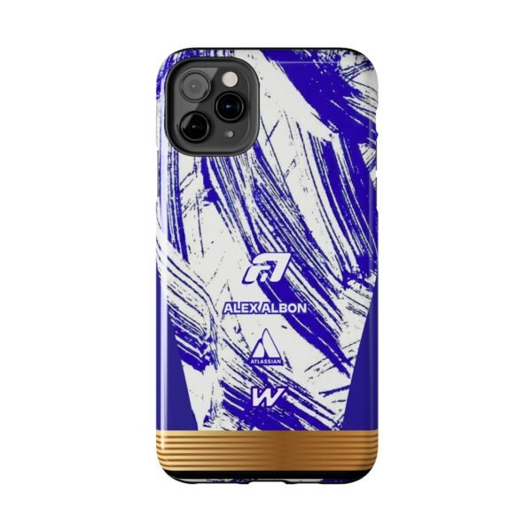 Front, iPhone 11 Pro Max Alex Albon Williams F1 2026 Test Livery Inspired Phone Case