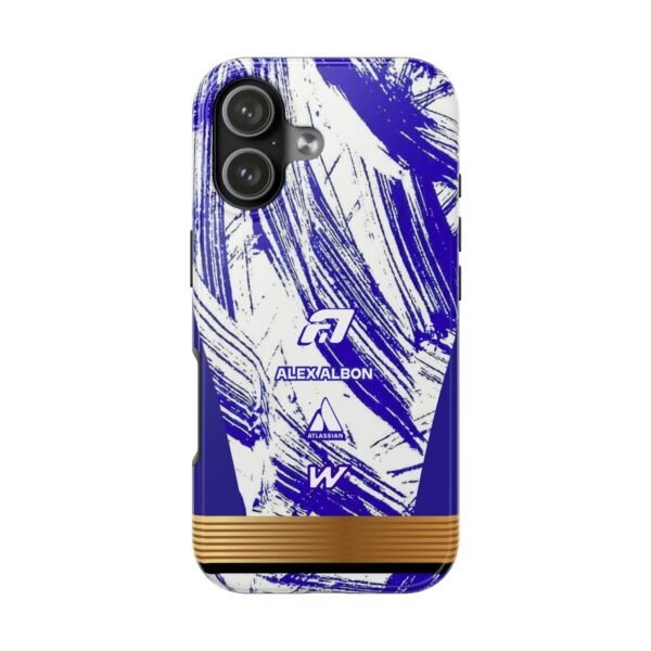 Front, iPhone 17 (3) Alex Albon Williams F1 2026 Test Livery Inspired Phone Case