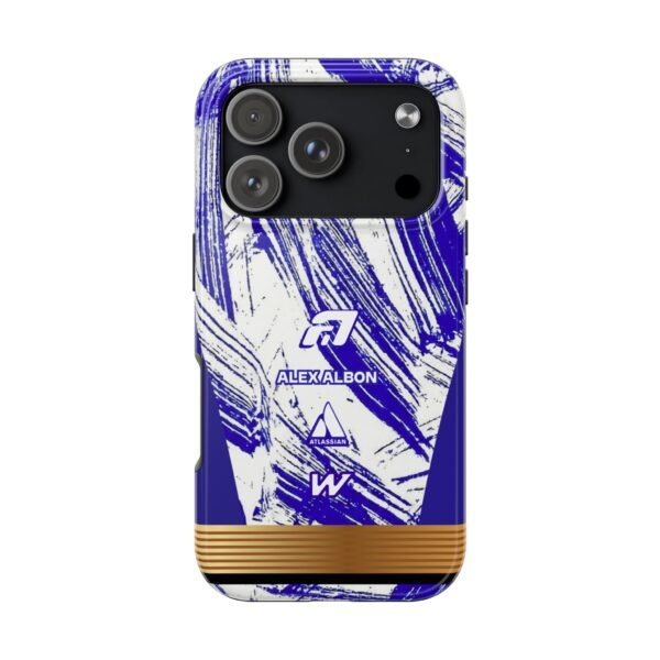 Front, iPhone 17 Pro (2) Alex Albon Williams F1 2026 Test Livery Inspired Phone Case