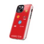 Lewis Hamilton 2026 race suit inspired phone case design