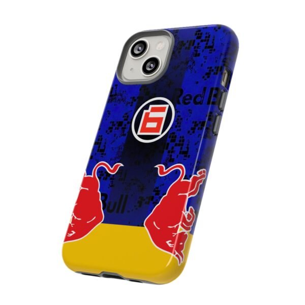 iPhone 14, Glossy Issac Hadjar F1 Bull Livery 2026 inspired Tough Phone Case