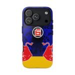 iPhone 17 Pro, Glossy Issac Hadjar F1 Bull Livery 2026 inspired Tough Phone Case