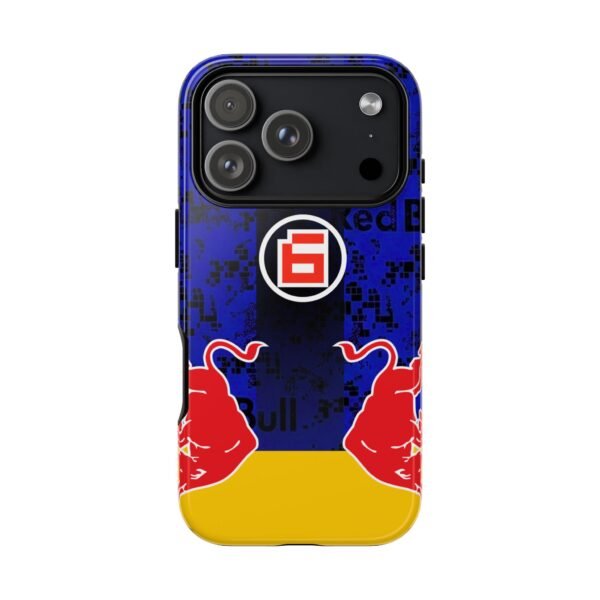 iPhone 17 Pro, Glossy Issac Hadjar F1 Bull Livery 2026 inspired Tough Phone Case