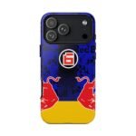 iPhone 17 Pro Max, Glossy Issac Hadjar F1 Bull Livery 2026 inspired Tough Phone Case