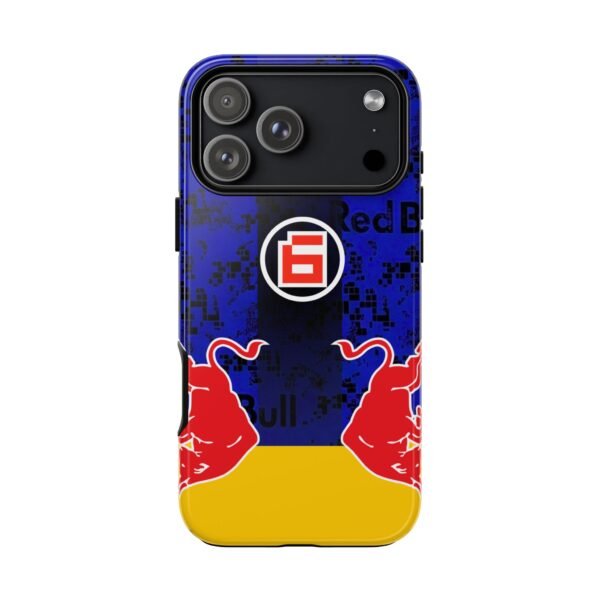 iPhone 17 Pro Max, Glossy Issac Hadjar F1 Bull Livery 2026 inspired Tough Phone Case