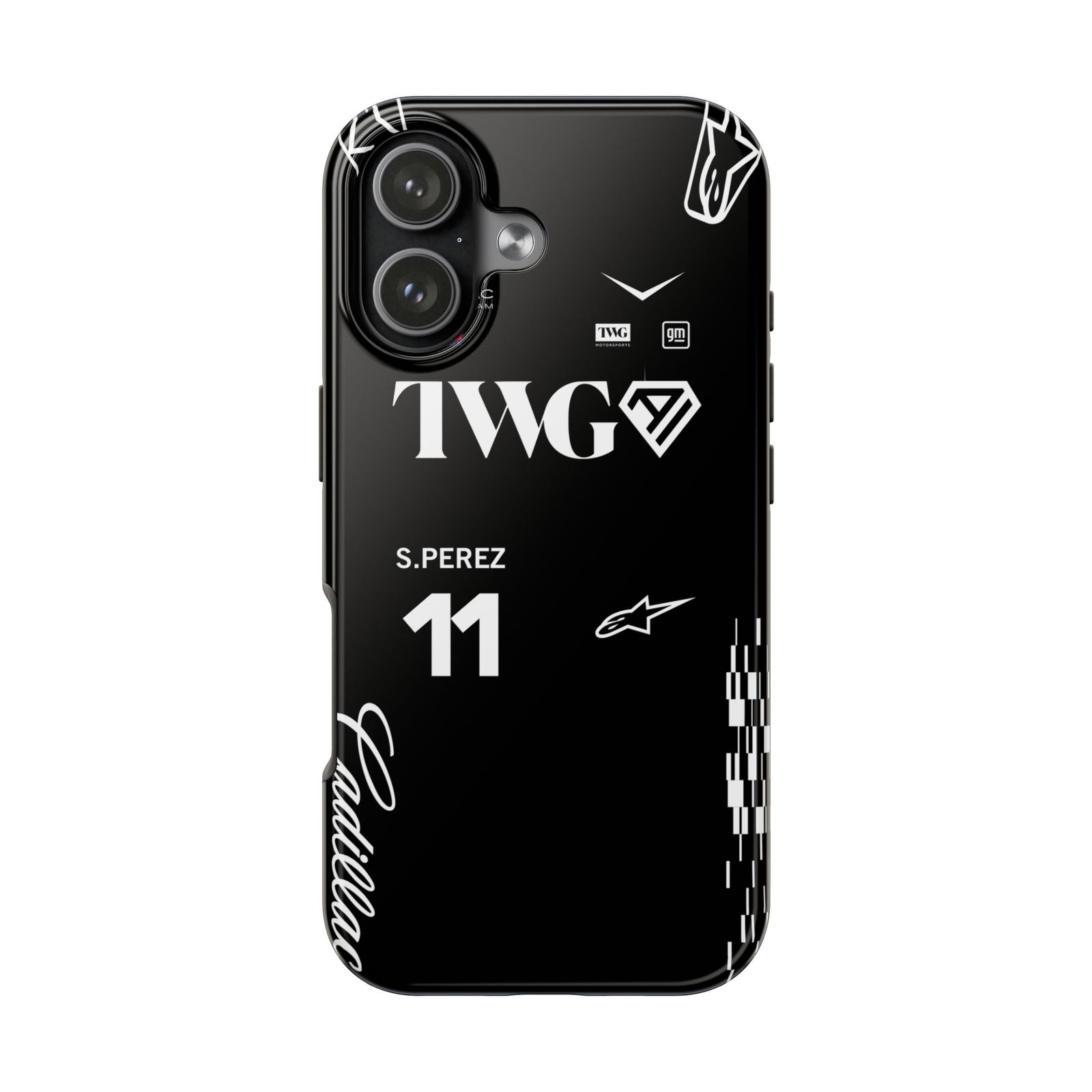 Front, iPhone 17 (3) Sergio Perez SP11 Cadillac F1 Race Suit 2026 Phone Case