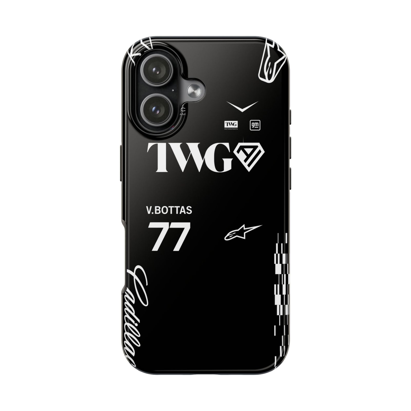 Front, iPhone 17 (4) Valtteri Bottas Cadillac F1 race suit 2026 phone case