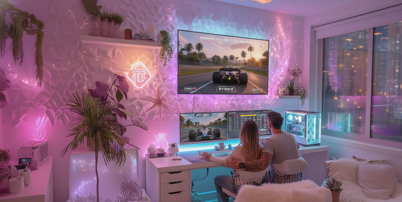 F1 Game date night - Valentine's Day Ideas