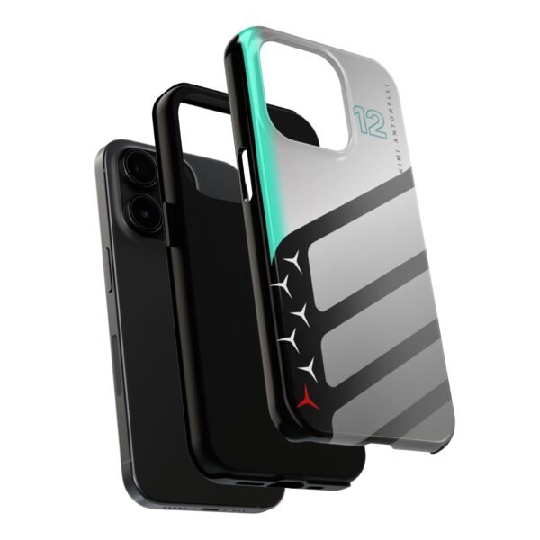 iPhone 15 Pro Kimi Antonelli KA12 Phone Case – 2026 Mercedes F1 Livery Inspired Design