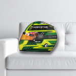 Oscar Piastri F1 pillow side helmet design