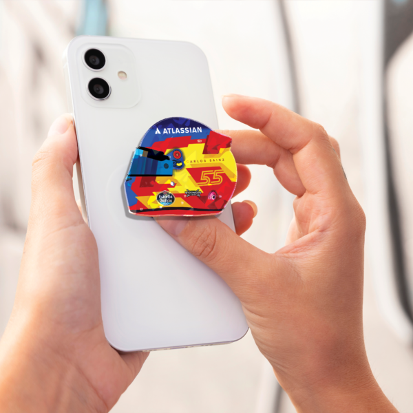 CARA Carlos Sainz F1 2026 Helmet Design Phone Grip
