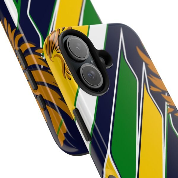 Close-up, iPhone 16 (5) Gabriel Bortoleto F1 2026 Helmet inspired Phone Case