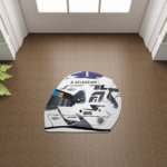 FNNRTG Formula 1 2026 Drivers Helmet Shaped Rug | Floor Mat