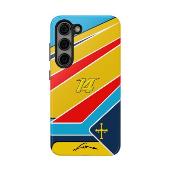 Front, Samsung Galaxy S23 (5) Fernando Alonso F1 2026 Helmet inspired Phone Case