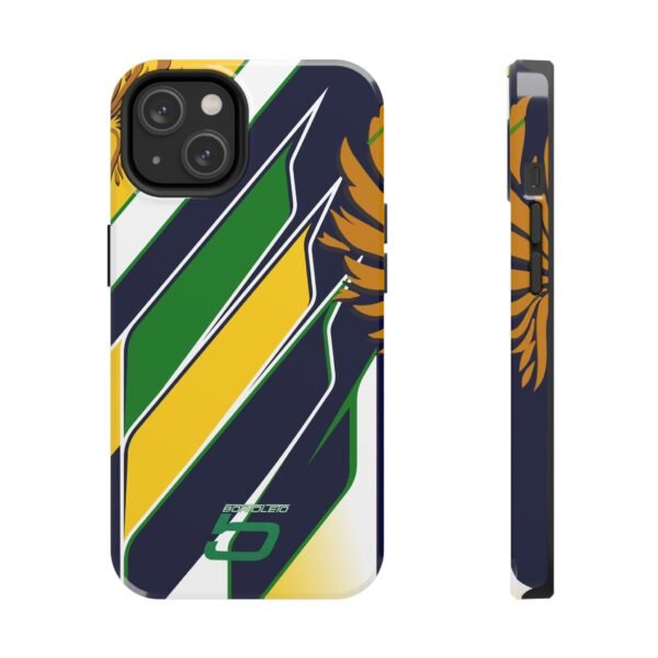 Front and Side, iPhone 14 (8) Gabriel Bortoleto F1 2026 Helmet inspired Phone Case