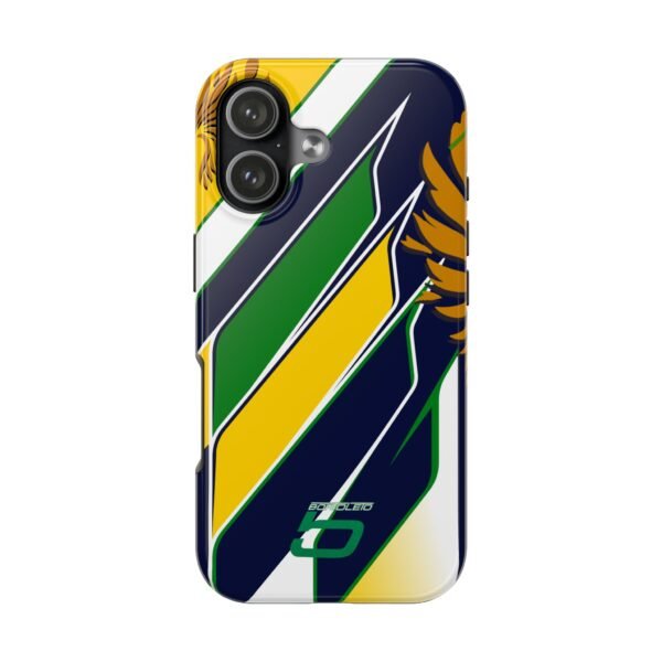 Front, iPhone 17 (14) Gabriel Bortoleto F1 2026 Helmet inspired Phone Case