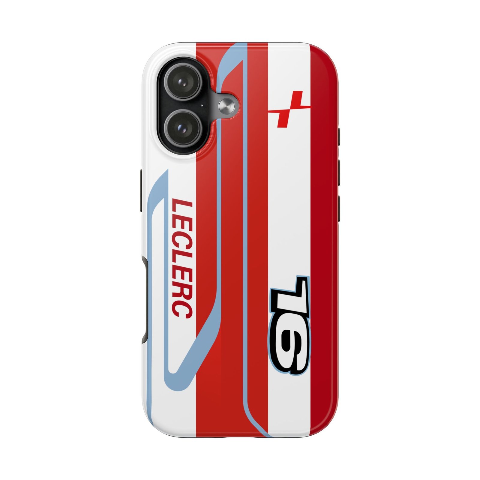 Front, iPhone 17 (16) Charles Leclerc Ferrari F1 2026 Helmet Inspired Phone Case