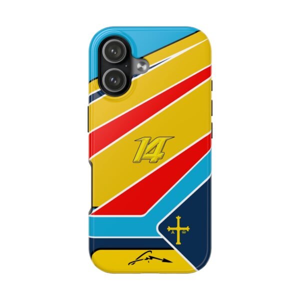 Front, iPhone 17 (17) Fernando Alonso F1 2026 Helmet inspired Phone Case