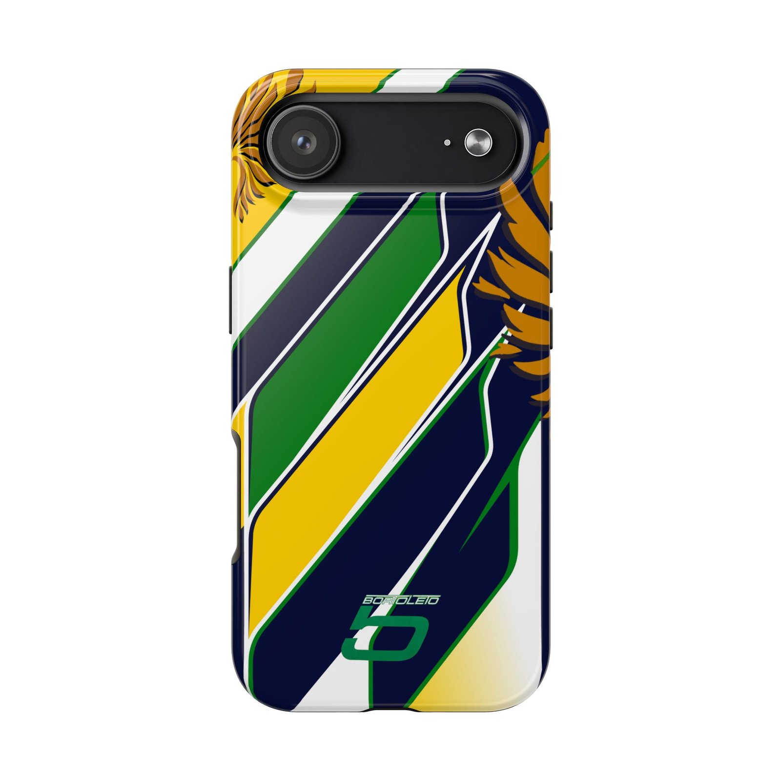 Front, iPhone 17 Air (15) Gabriel Bortoleto F1 2026 Helmet inspired Phone Case