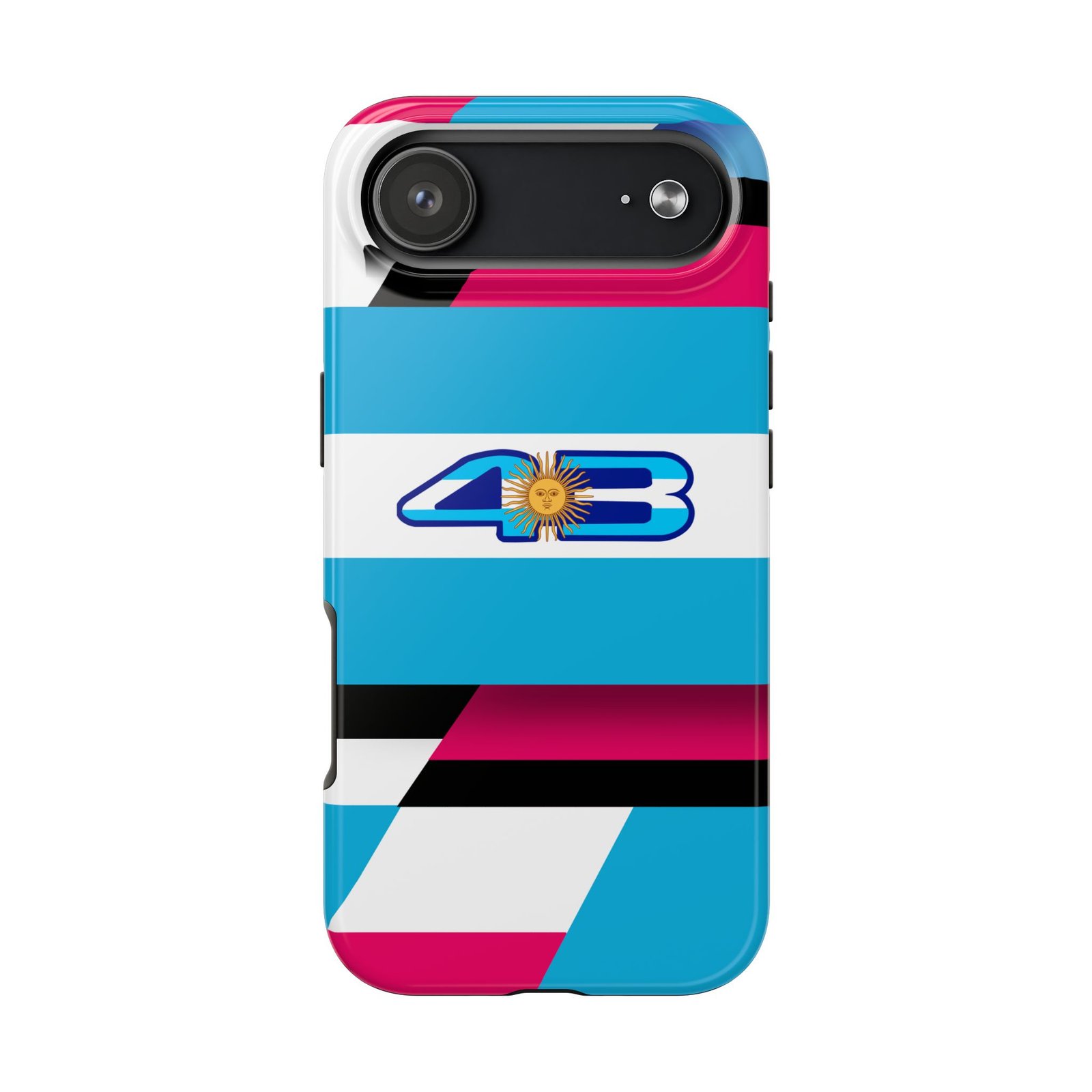 Front, iPhone 17 Air (16) Franco Colapinto 43 F1 2026 Helmet inspired Phone Case