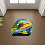 HFHEFJ Formula 1 2026 Drivers Helmet Shaped Rug | Floor Mat