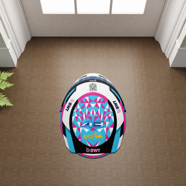 HHUGYYTYF Formula 1 2026 Drivers Helmet Shaped Rug | Floor Mat