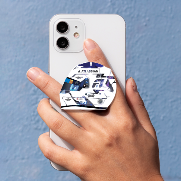 Alex Albon F1 2026 Helmet design Phone Grip