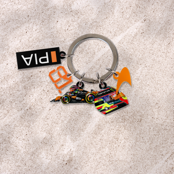 OPS Oscar Piastri McLaren F1 2026 5 charms keychain