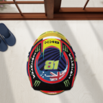Oscar Side Floor Rug Top Formula 1 2026 Drivers Helmet Shaped Rug | Floor Mat