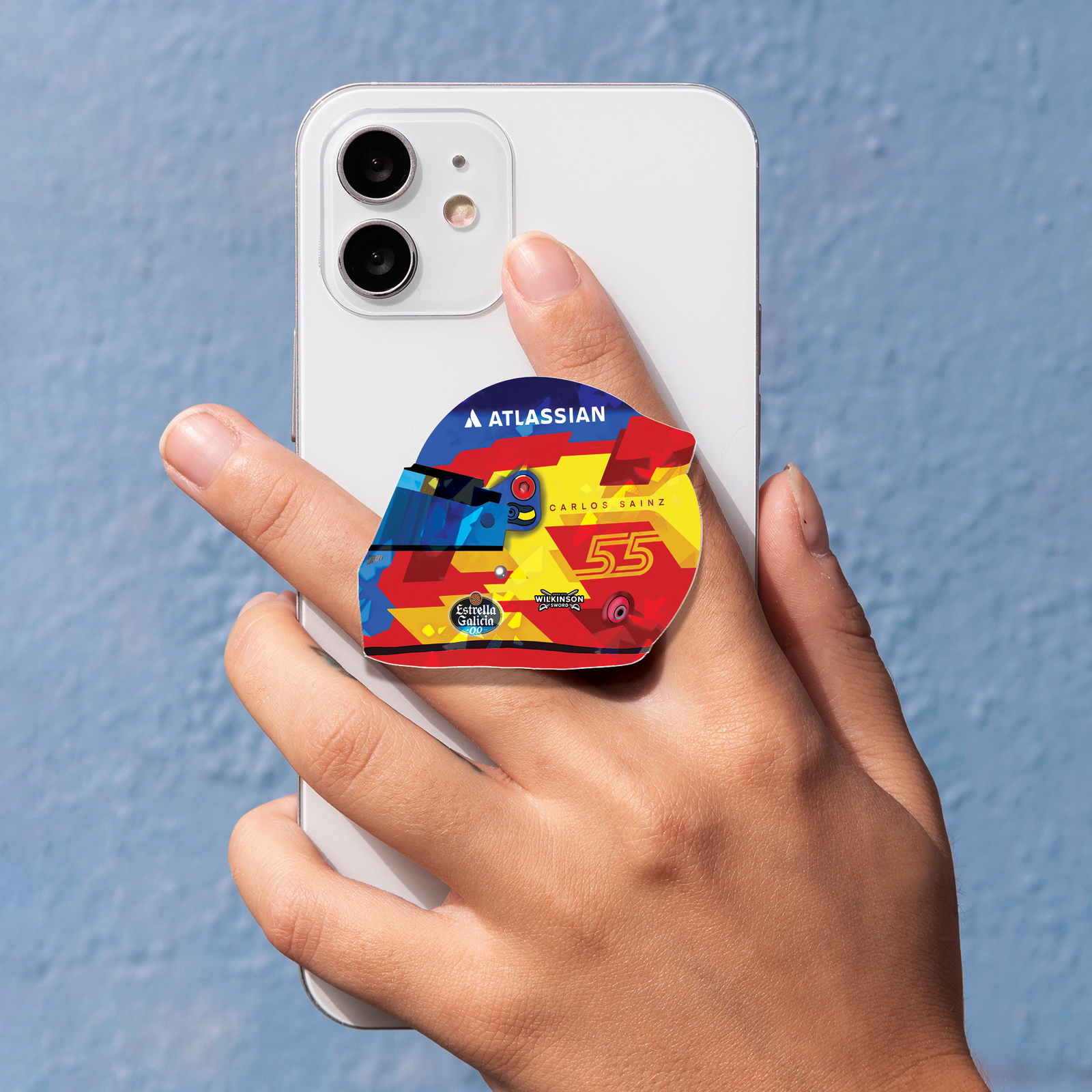 SDSDG Carlos Sainz F1 2026 Helmet Design Phone Grip