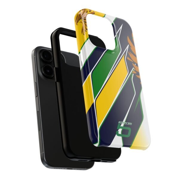 iPhone 15 Pro (4) Gabriel Bortoleto F1 2026 Helmet inspired Phone Case
