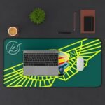 Fernando Alonso FA14 F1 2026 helmet inspired desk mat