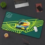 Fernando Alonso FA14 F1 2026 helmet inspired desk mat